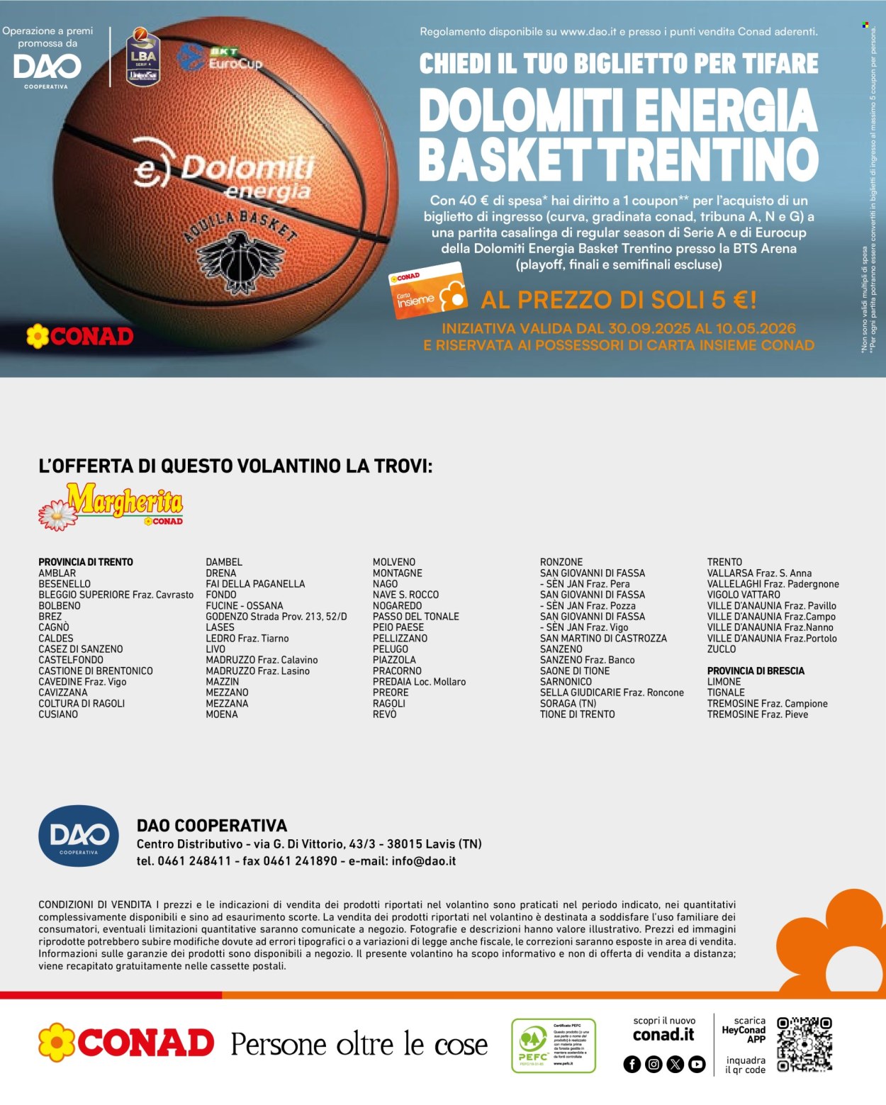 Volantino Margherita Conad - 23/9/2025 - 6/10/2025. Pagina 8