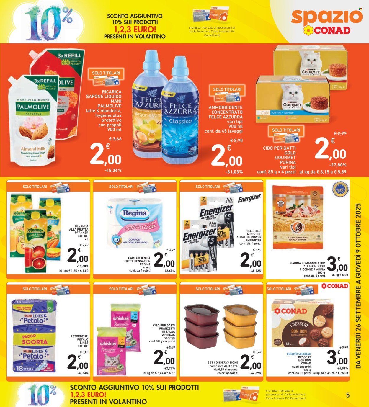 Volantino Spazio Conad - 26/9/2025 - 9/10/2025. Pagina 5