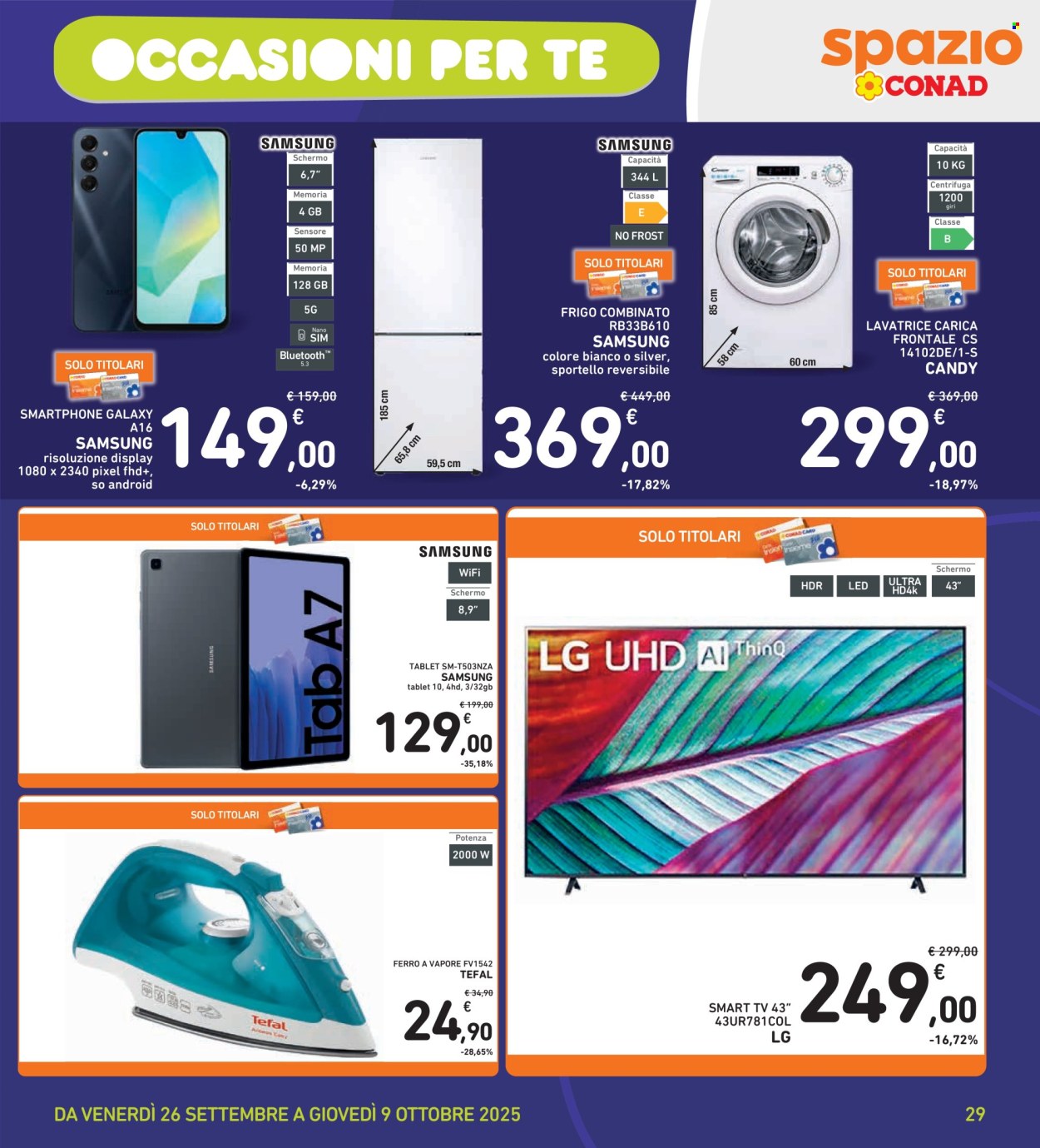Volantino Spazio Conad - 26/9/2025 - 9/10/2025. Pagina 29