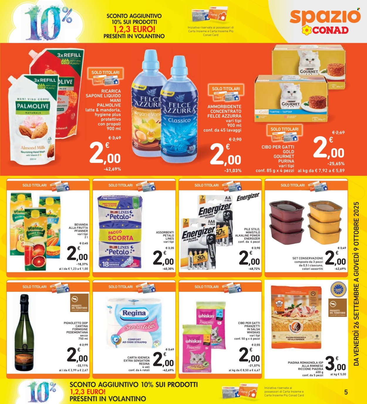 Volantino Spazio Conad - 26/9/2025 - 9/10/2025. Pagina 5