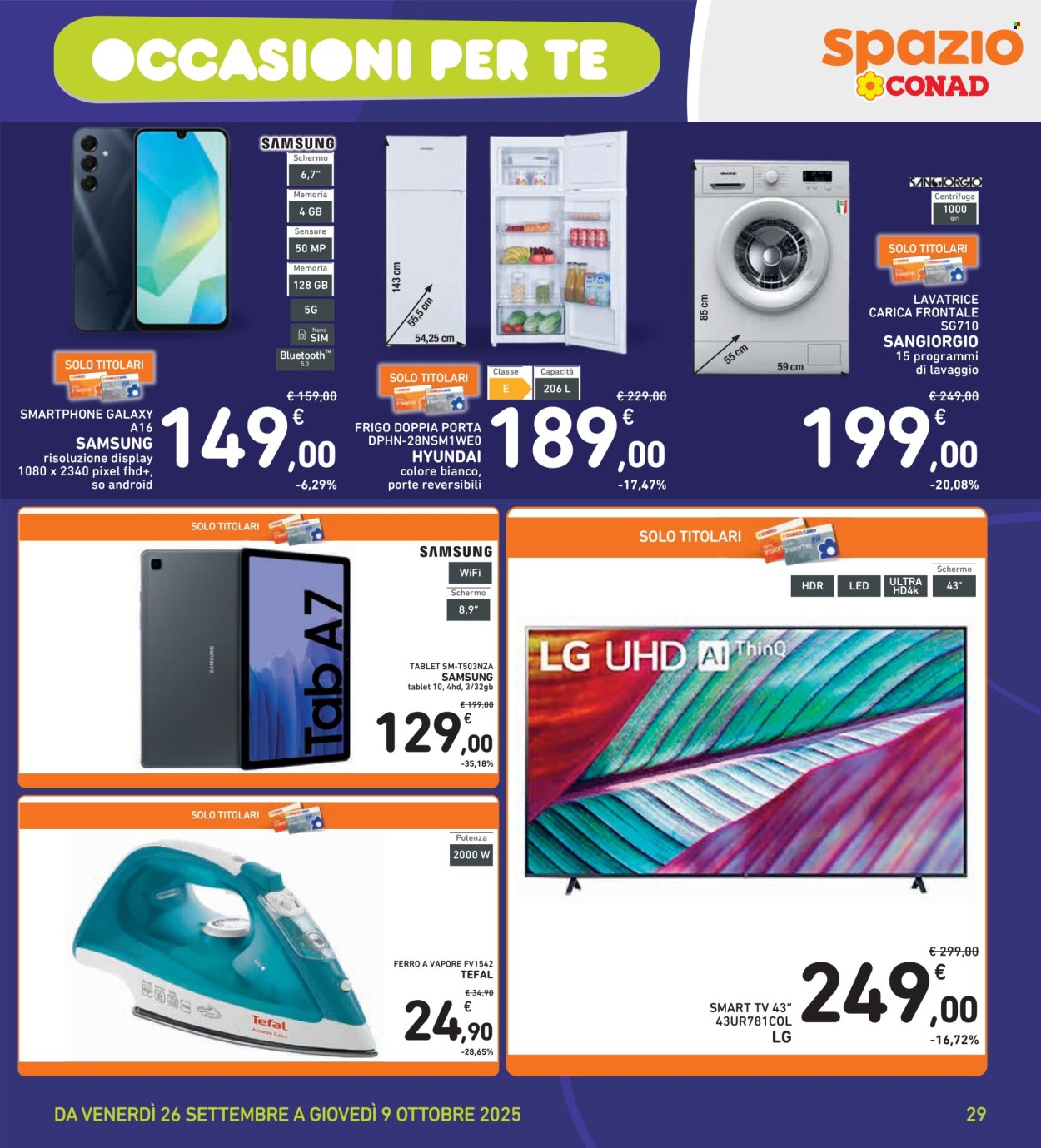 Volantino Spazio Conad - 26/9/2025 - 9/10/2025. Pagina 29