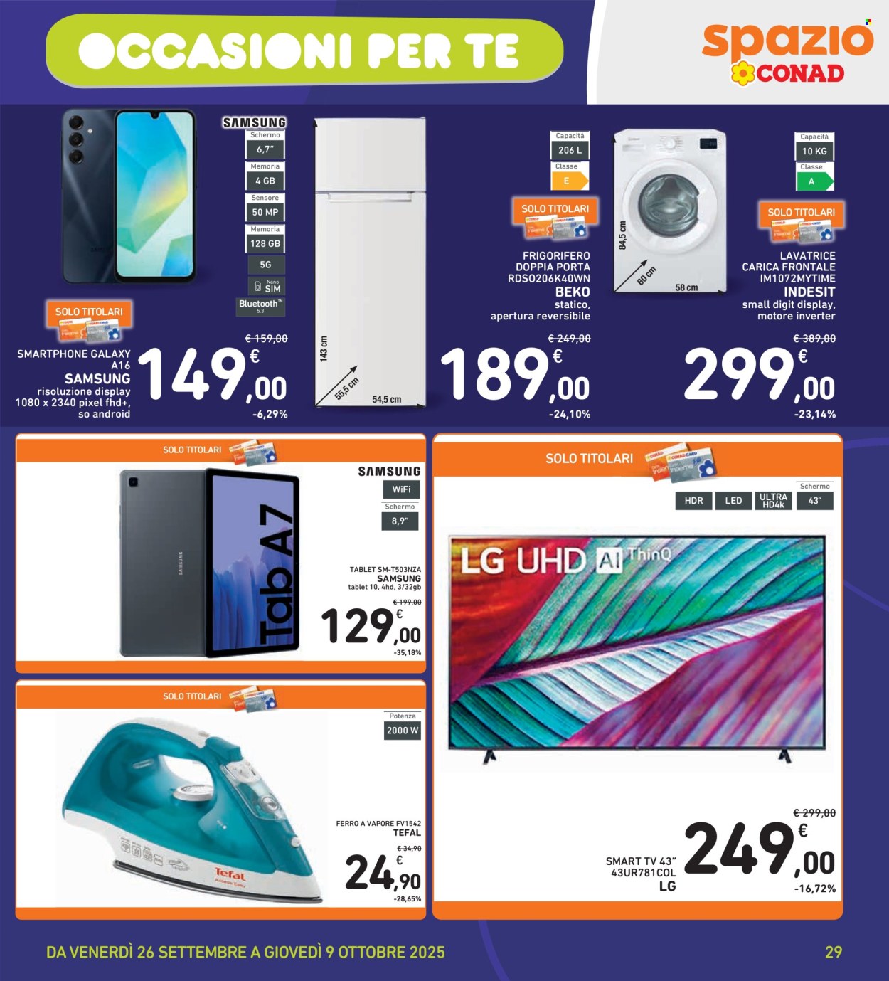 Volantino Spazio Conad - 26/9/2025 - 9/10/2025. Pagina 29