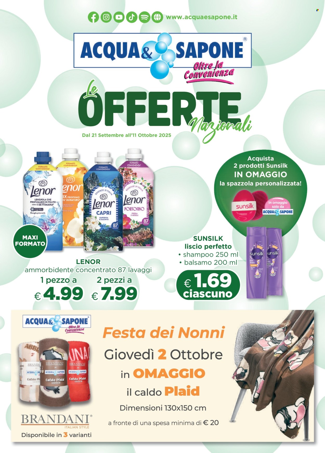 Volantino Acqua & Sapone - 21/9/2025 - 11/10/2025. Pagina 1