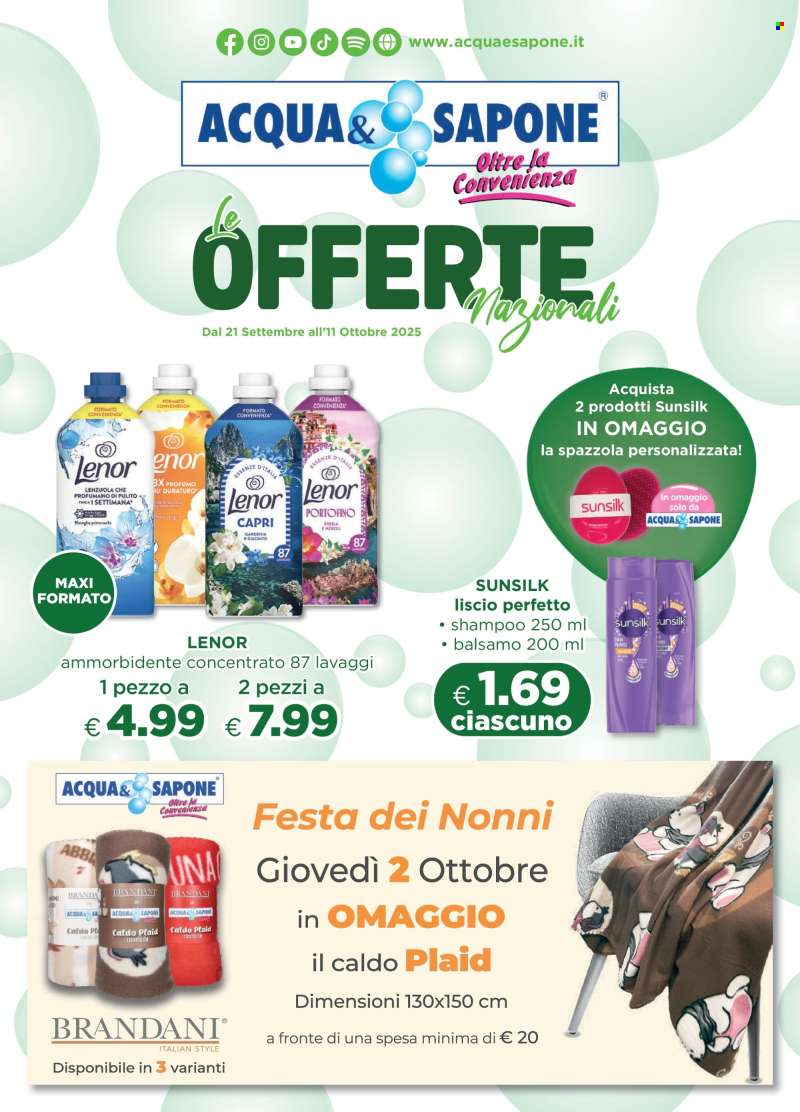 Volantino Acqua & Sapone - 21/9/2025 - 11/10/2025.
