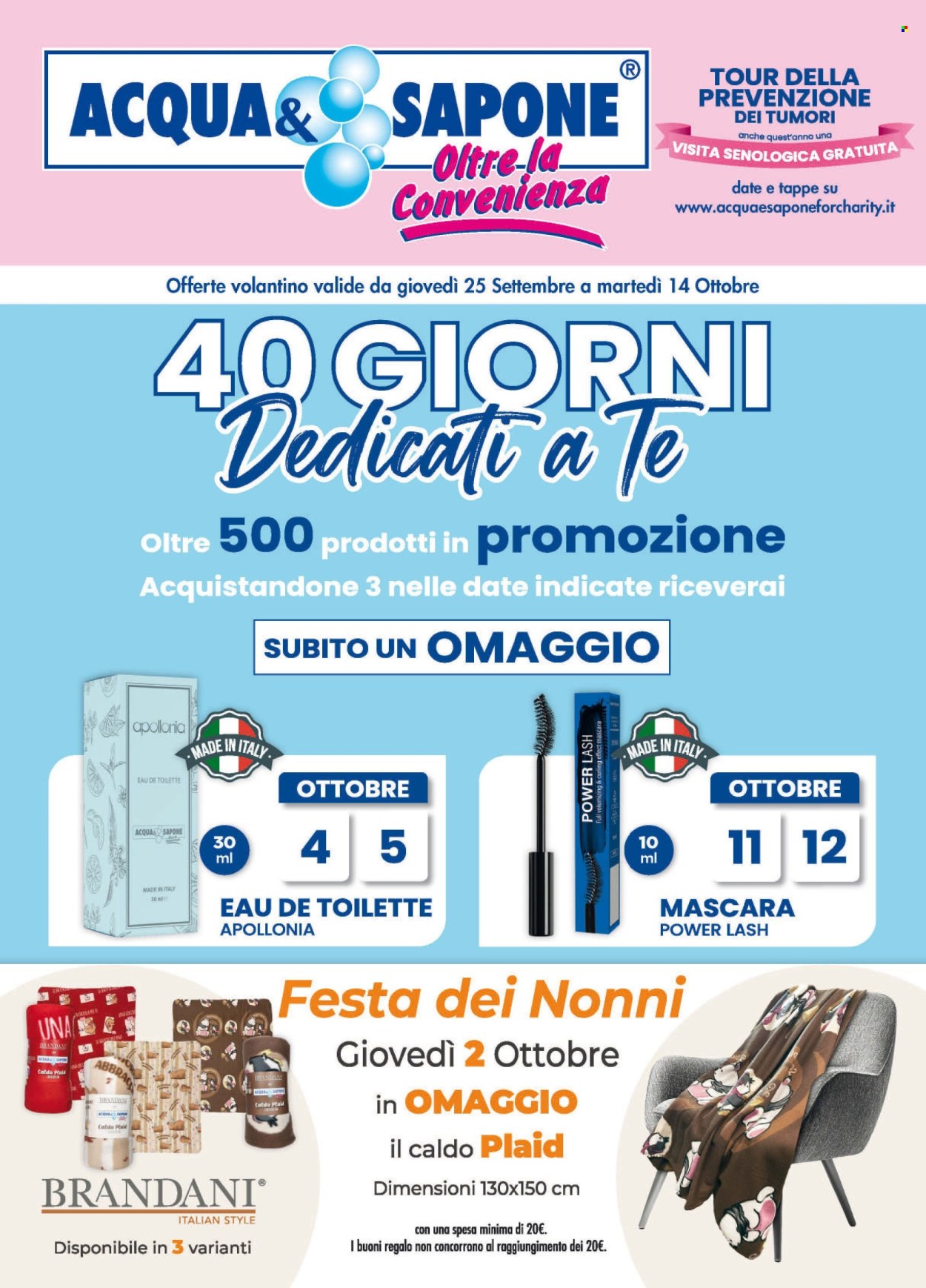 Volantino Acqua & Sapone - 25/9/2025 - 14/10/2025. Pagina 1