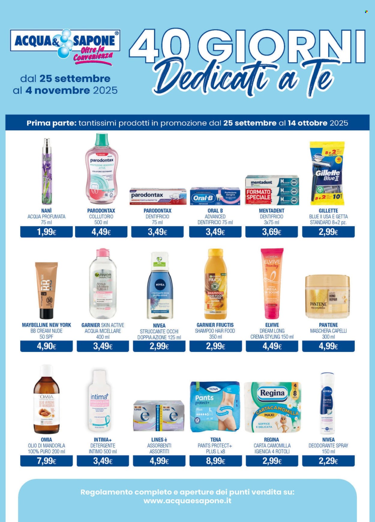 Volantino Acqua & Sapone - 25/9/2025 - 14/10/2025. Pagina 2