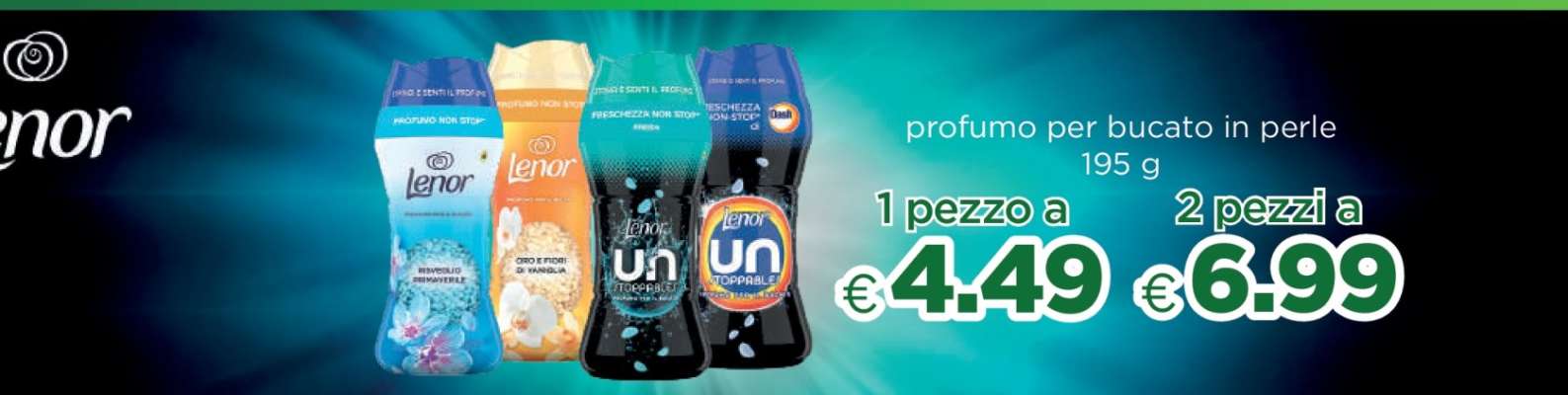 Lenor profumo per bucato in perle