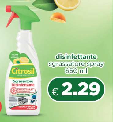 Citrosil Sgrassatore Disinfettante