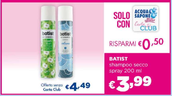 BATIST shampoo secco spray 200 ml