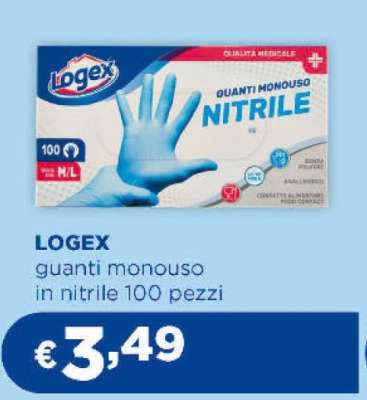 LOGEX guanti monouso in nitrile 100 pezzi