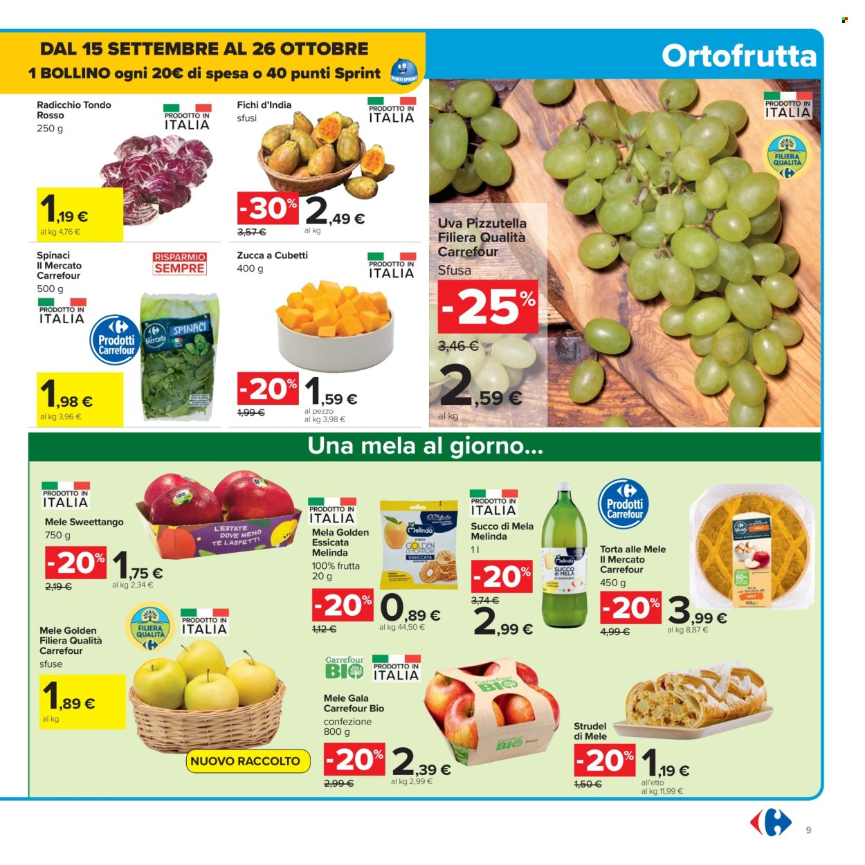 Volantino Carrefour - 26/9/2025 - 9/10/2025. Pagina 9