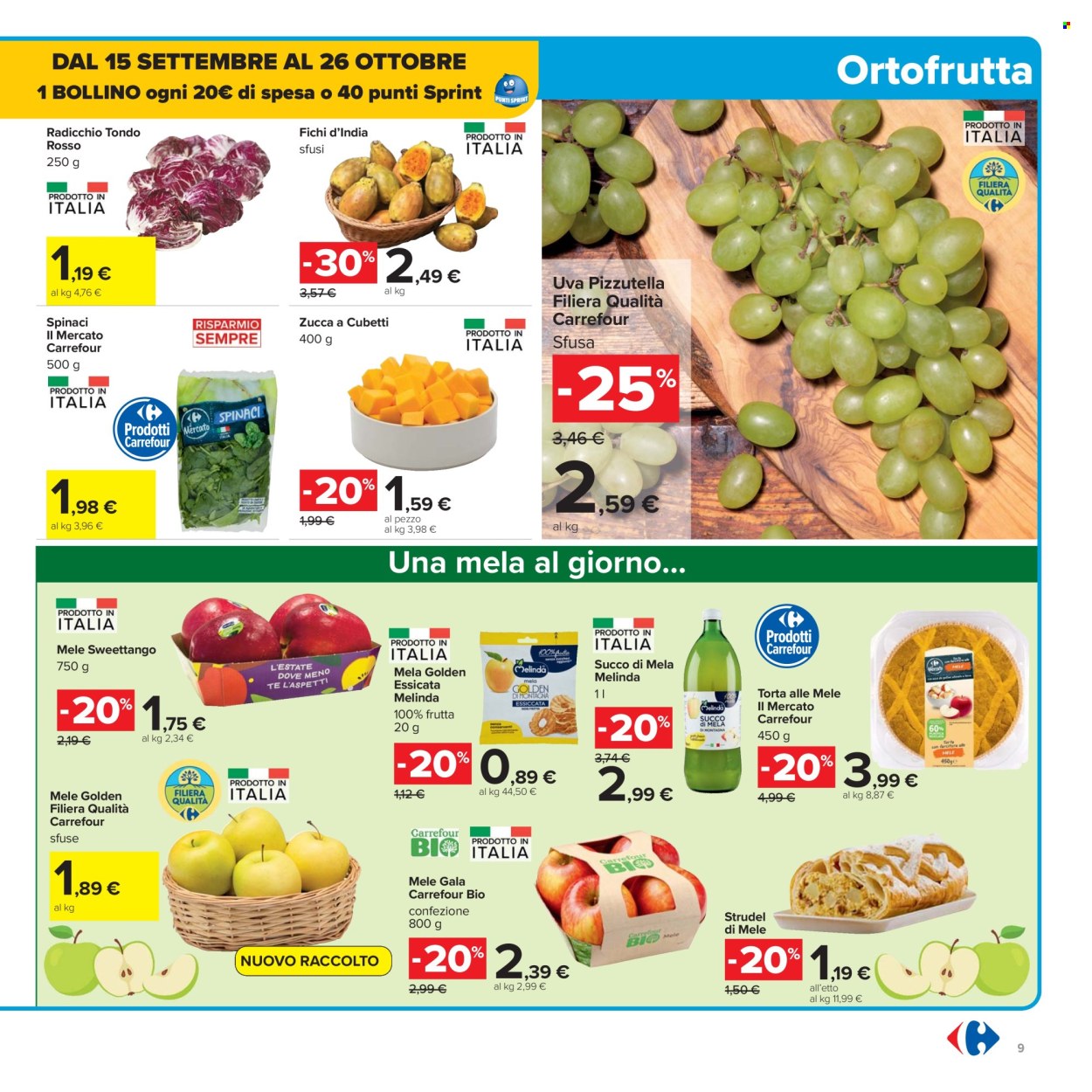 Volantino Carrefour - 26/9/2025 - 9/10/2025. Pagina 9