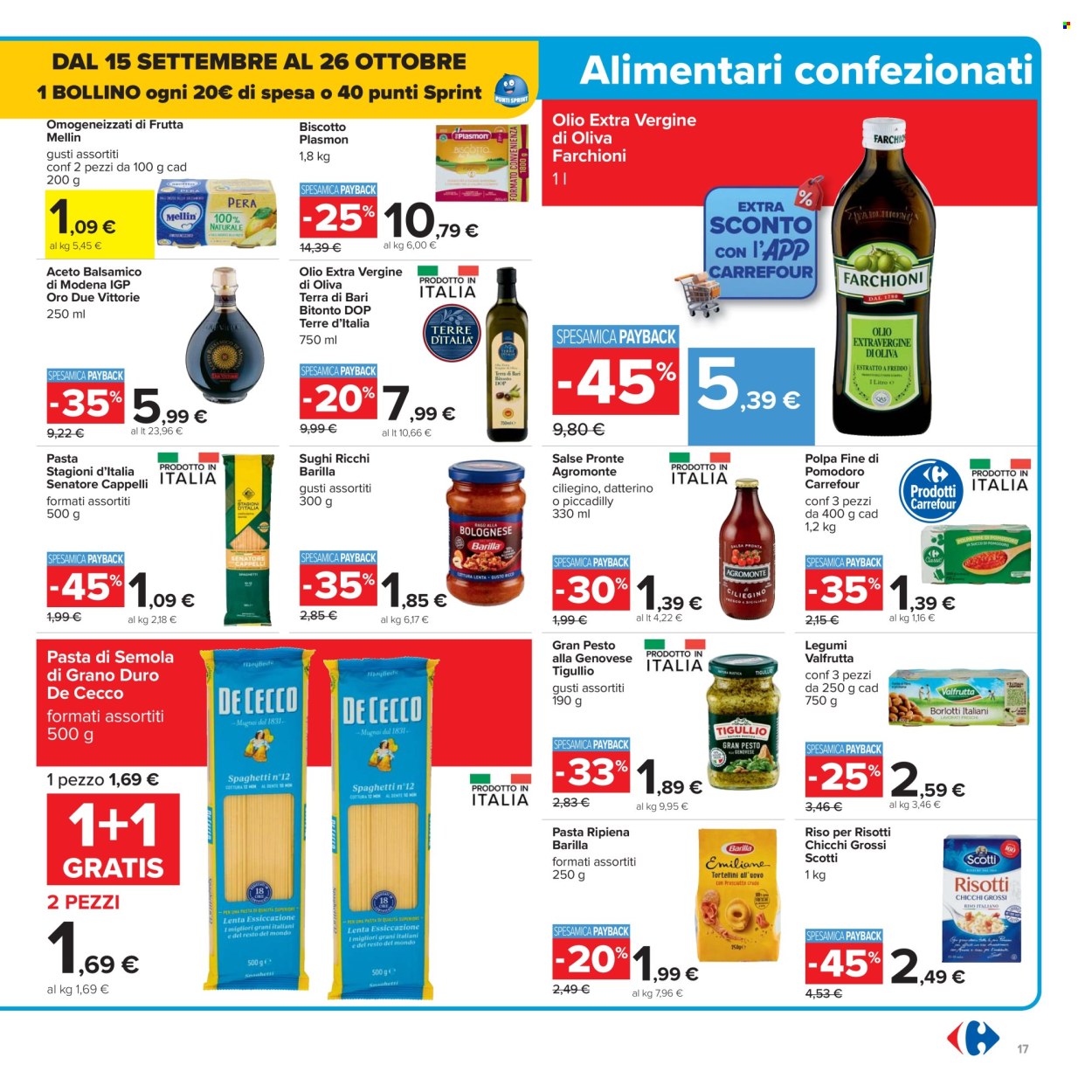Volantino Carrefour - 26/9/2025 - 9/10/2025. Pagina 17