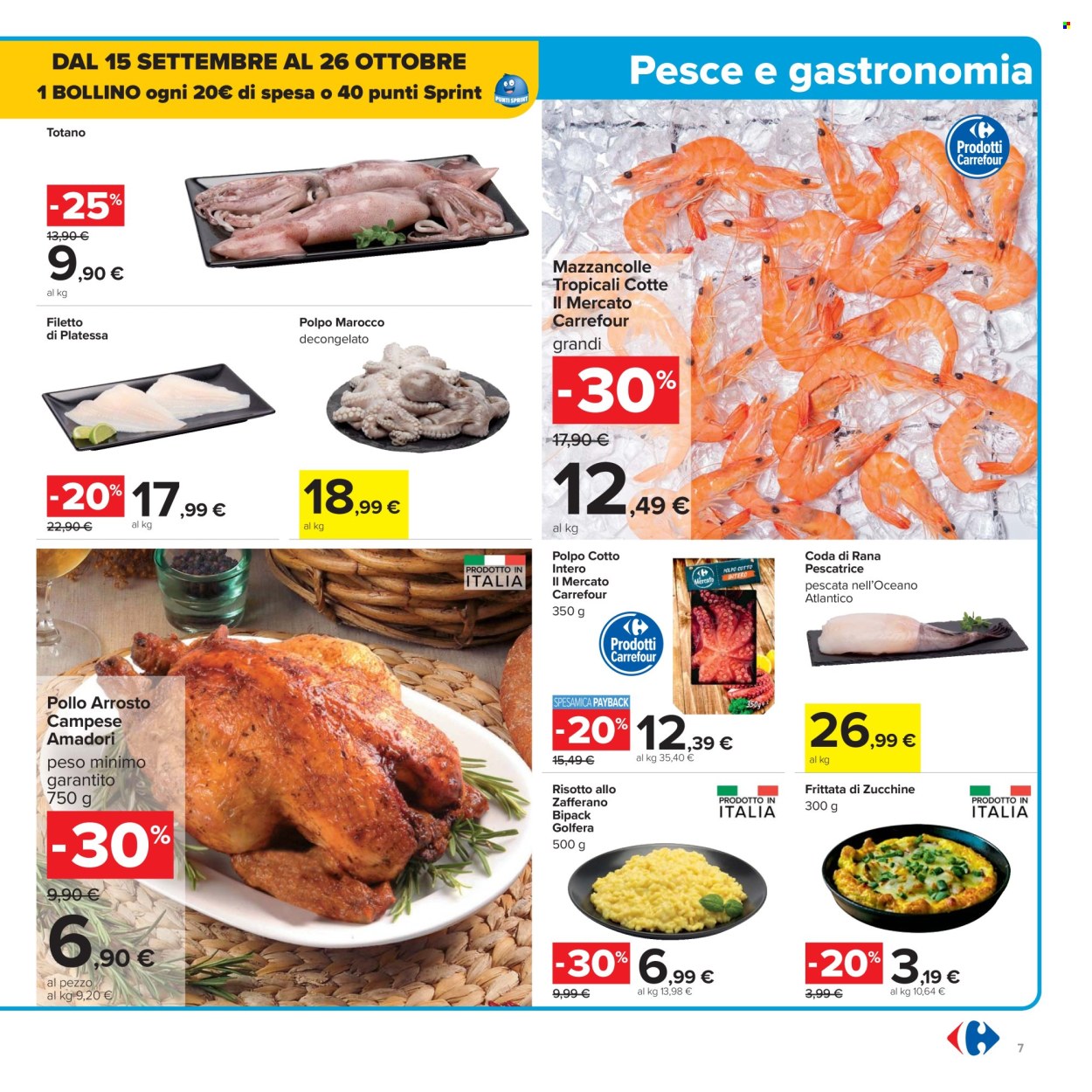 Volantino Carrefour - 26/9/2025 - 9/10/2025. Pagina 7