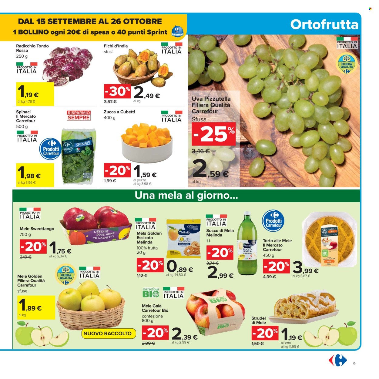 Volantino Carrefour - 26/9/2025 - 9/10/2025. Pagina 9