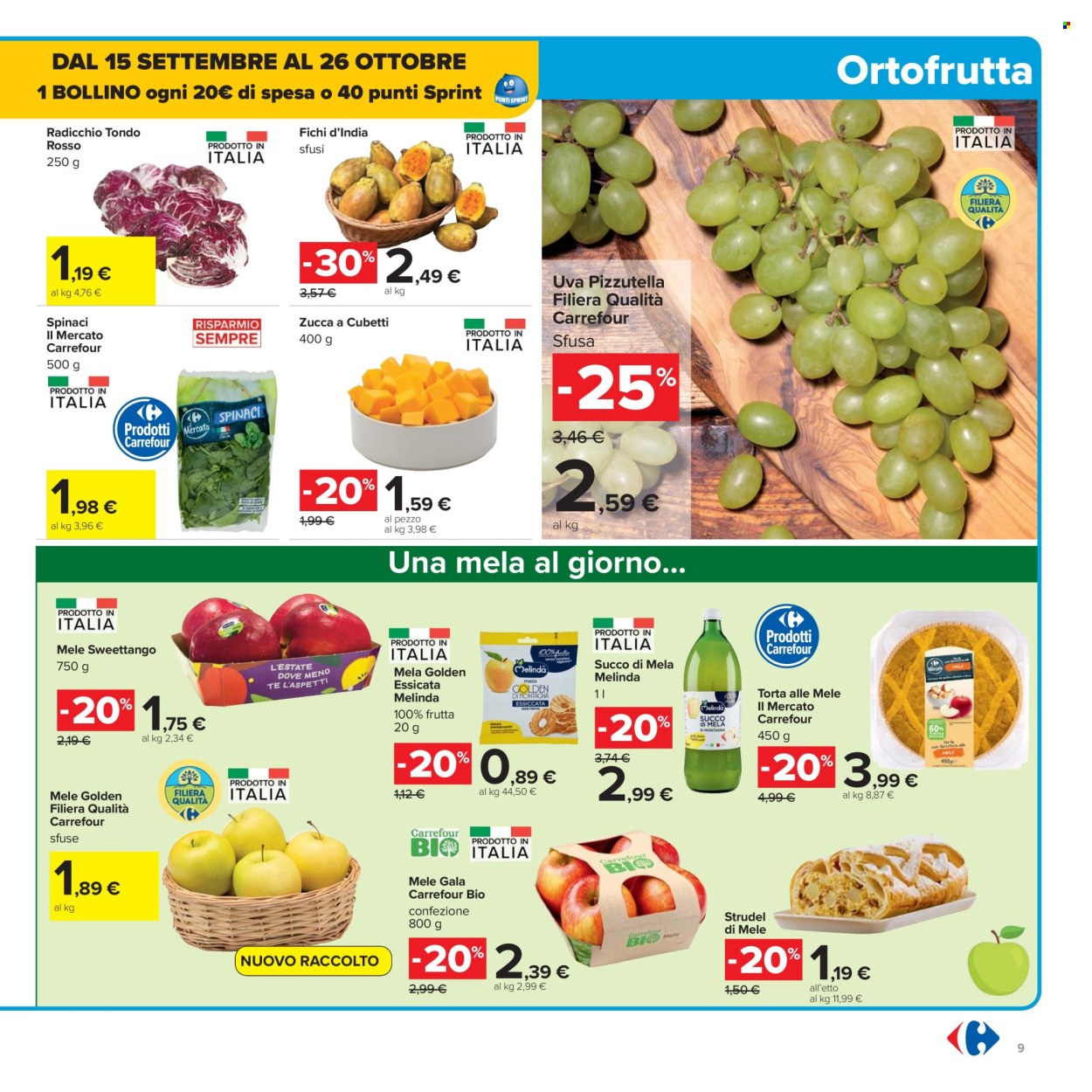 Volantino Carrefour - 26/9/2025 - 9/10/2025. Pagina 9