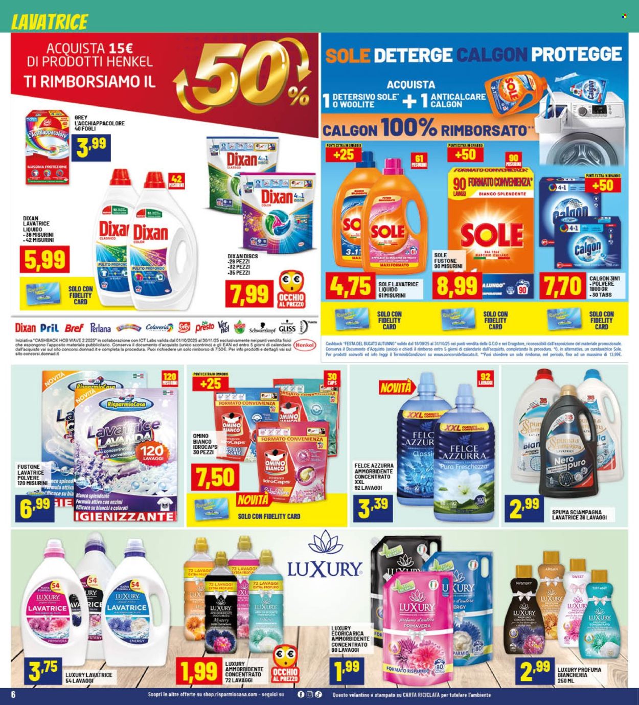 Volantino Risparmio Casa - 25/9/2025 - 12/10/2025. Pagina 6