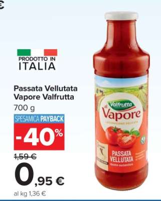 Passata Vellutata Vapore Valfrutta