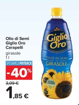 Olio di Semi Giglio Oro Carapelli
