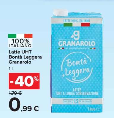LATTE UHT BONTÀ LEGGERA GRANAROLO