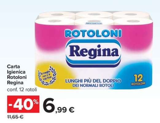 Carta Igienica Rotoloni Regina
