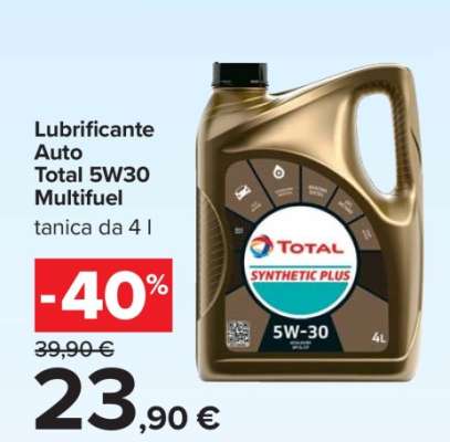 Lubrificante Auto Total 5W30 Multifuel