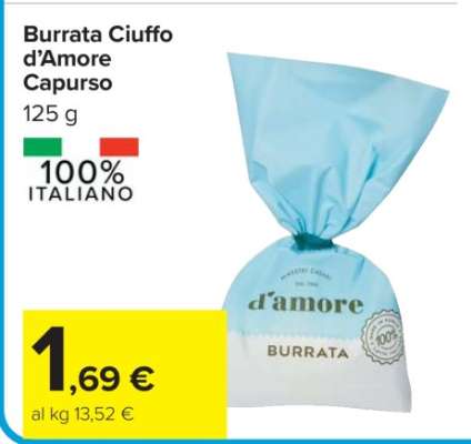 Burrata Ciuffo d’Amore Capurso