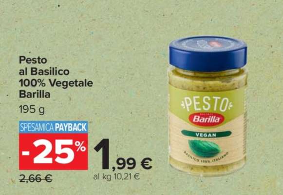 Pesto al Basilico 100% Vegetale Barilla