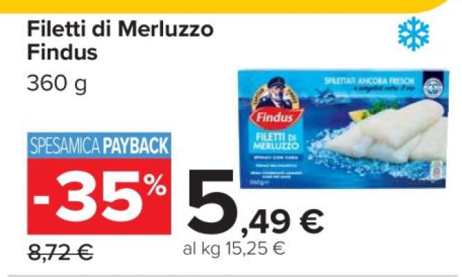 Filetti di Merluzzo Findus