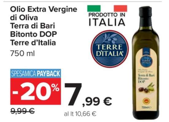 Olio Extra Vergine di Oliva Terra di Bari Bitonto DOP Terre d’Italia