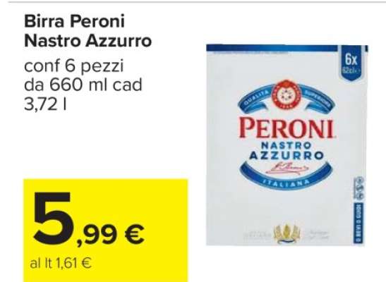 Birra Peroni Nastro Azzurro