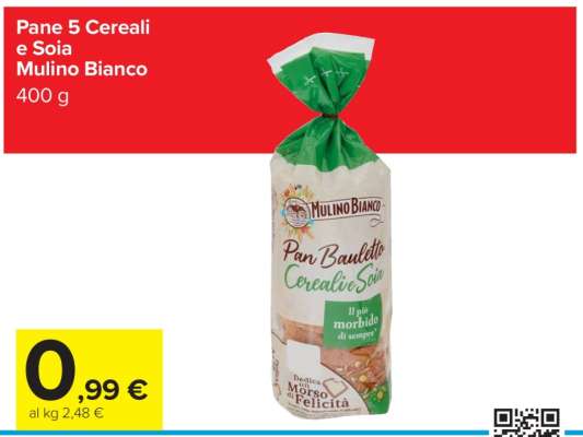 Pane 5 Cereali e Soia Mulino Bianco