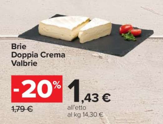 Brie Doppia Crema Valbrie