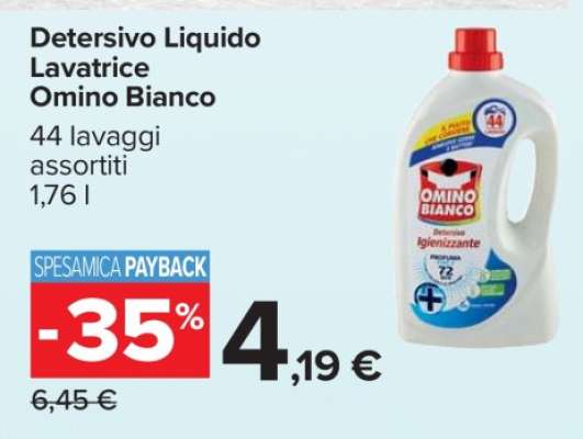 Detersivo Liquido Lavatrice Omino Bianco