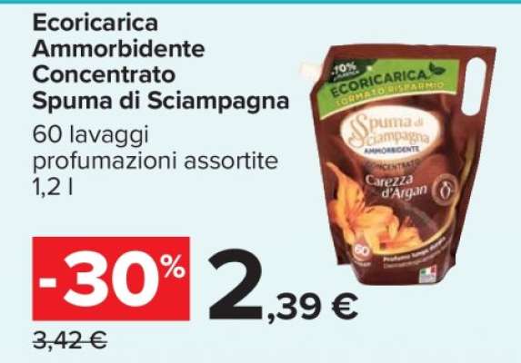 ECORICARICA AMMORBIDENTE CONCENTRATO SPUMA DI SCIAMPAGNA