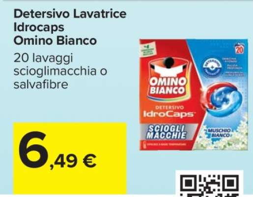 Detersivo Lavatrice Idrocaps Omino Bianco