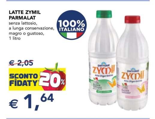 Latte Zymil Parmalat