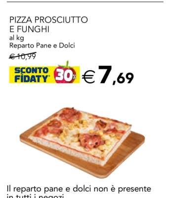 Pizza Prosciutto e Funghi