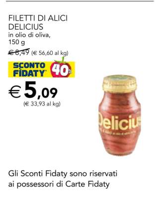 Filetti di Alici Delicius