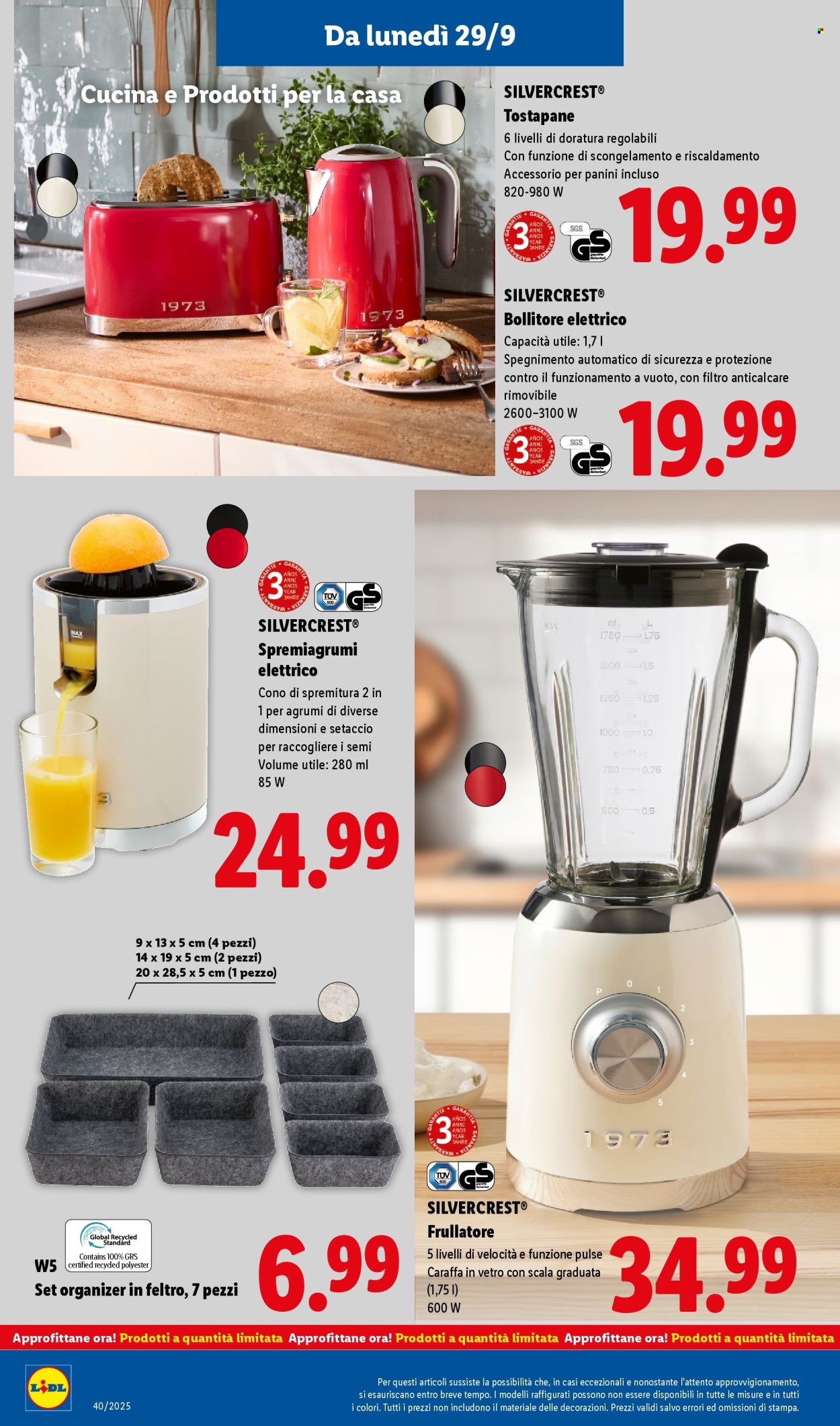 Volantino Lidl - 29/9/2025 - 5/10/2025. Pagina 38