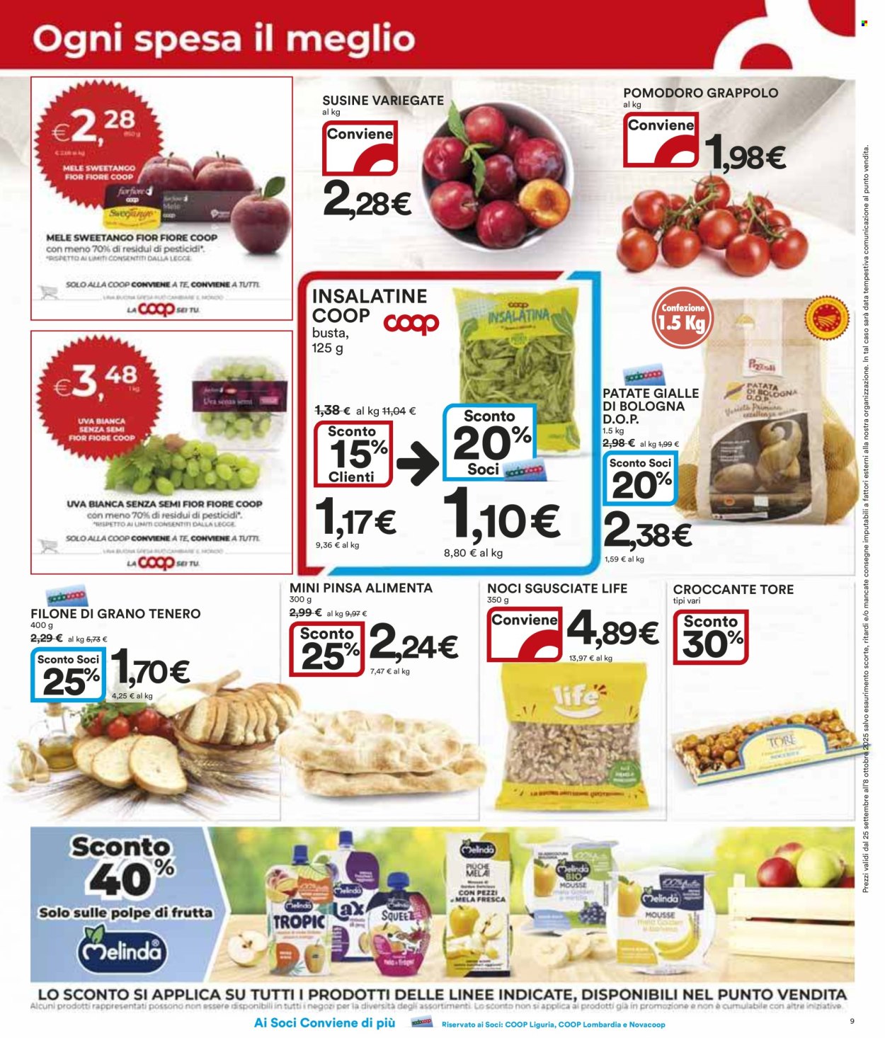 Volantino Coop - 25/9/2025 - 8/10/2025. Pagina 9