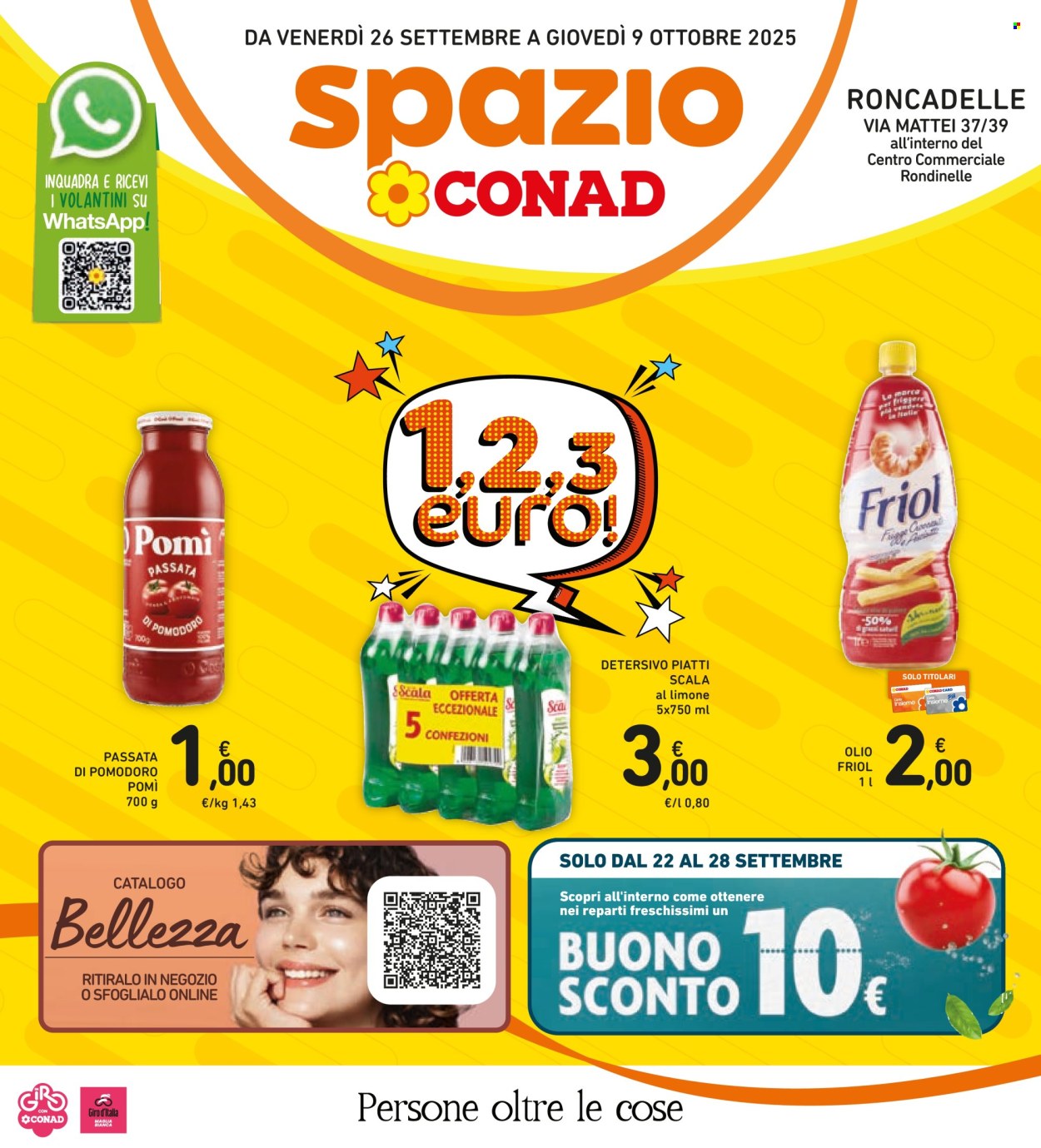 Volantino Spazio Conad - 26/9/2025 - 9/10/2025. Pagina 1