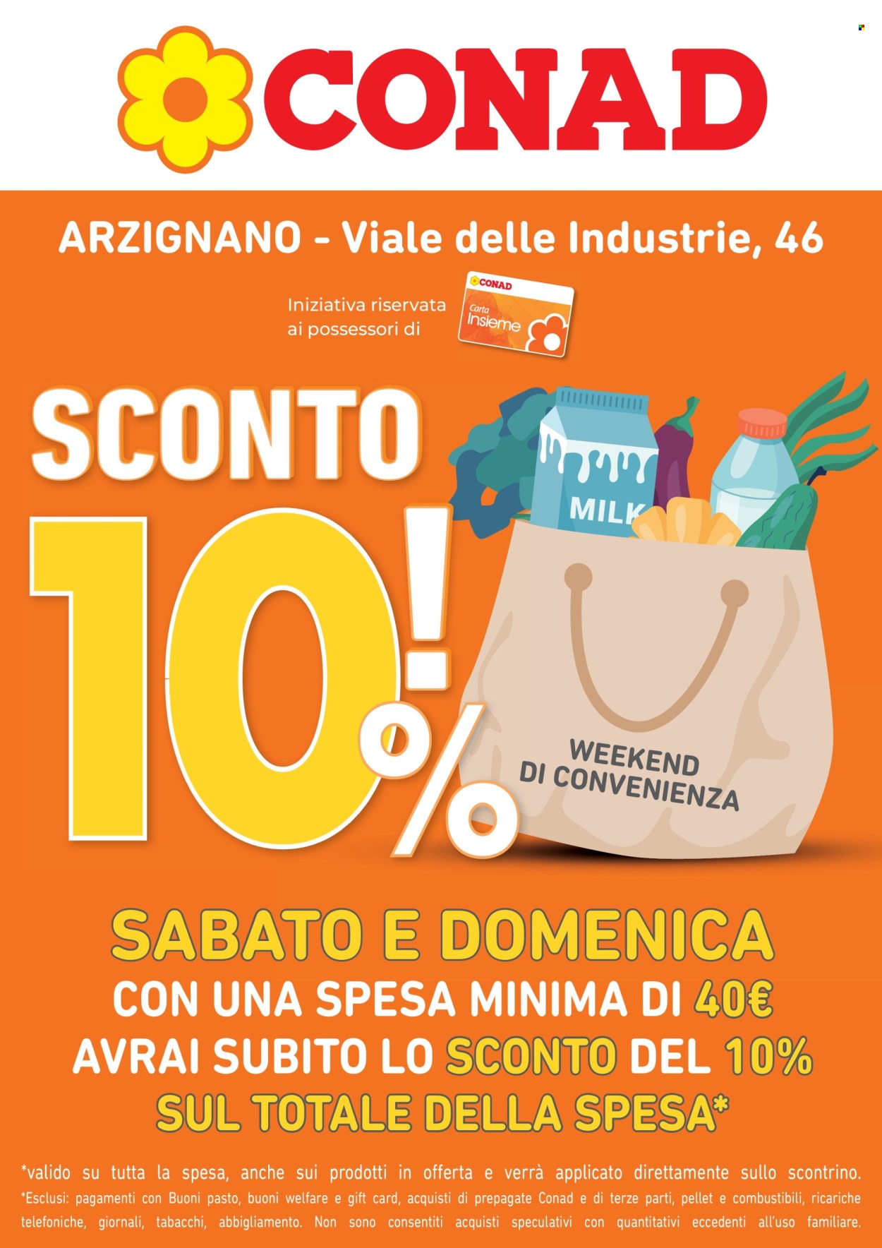 Volantino Conad - 27/9/2025 - 19/10/2025. Pagina 1