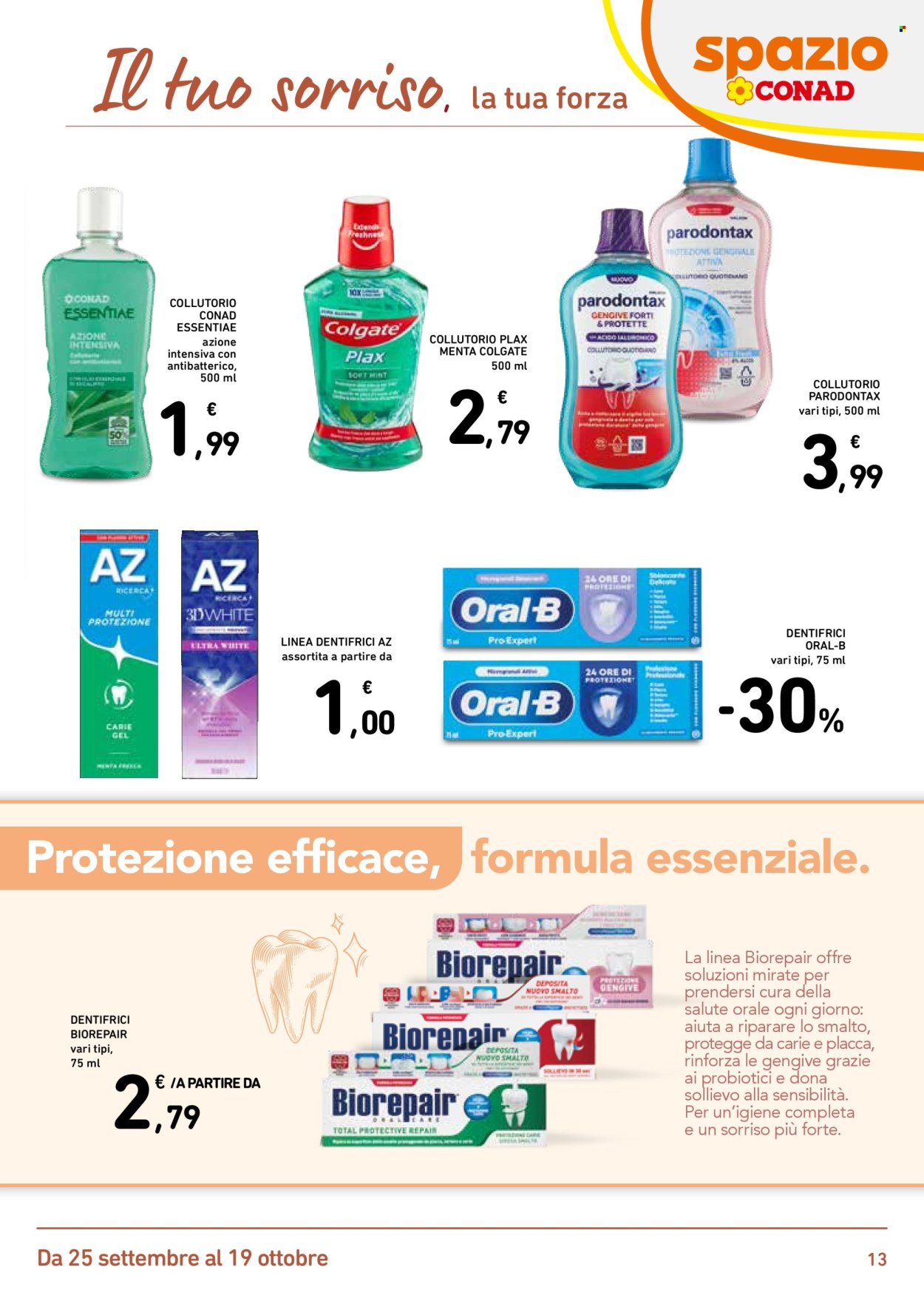 Volantino Spazio Conad - 25/9/2025 - 19/10/2025. Pagina 13