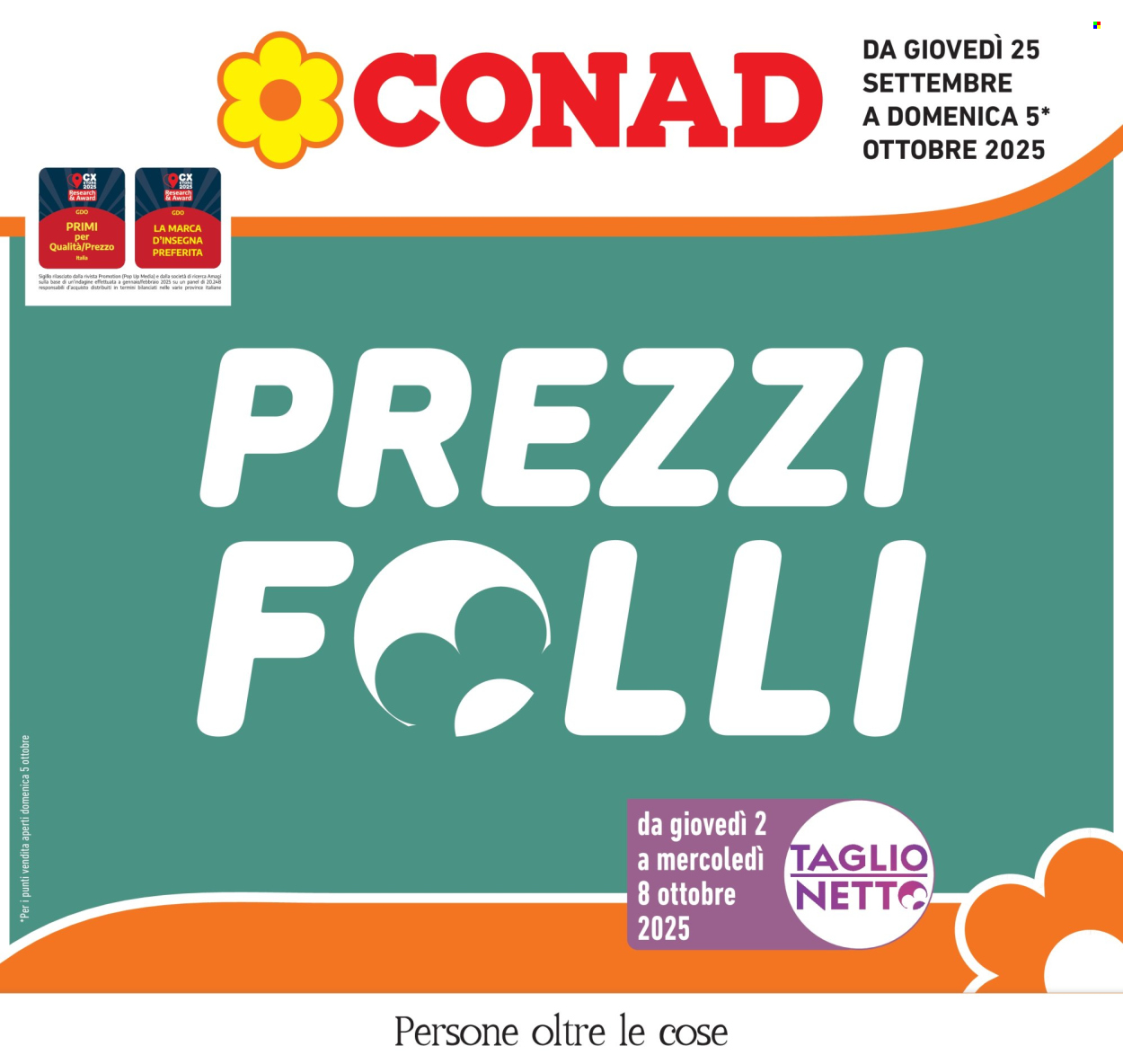 Volantino Conad - 25/9/2025 - 5/10/2025. Pagina 1