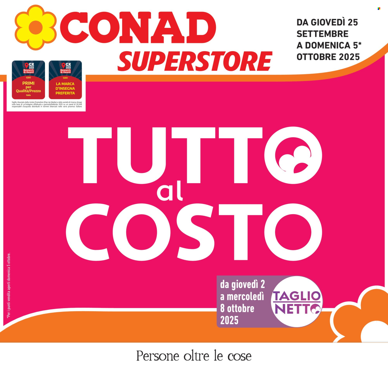 Volantino Conad Superstore - 25/9/2025 - 5/10/2025. Pagina 1