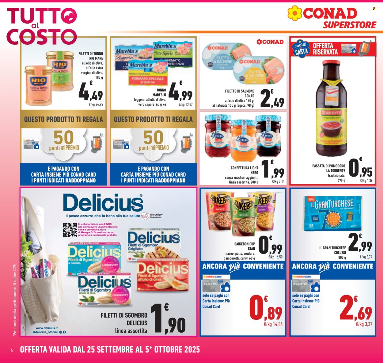 Volantino Conad Superstore - 25/9/2025 - 5/10/2025. Pagina 6