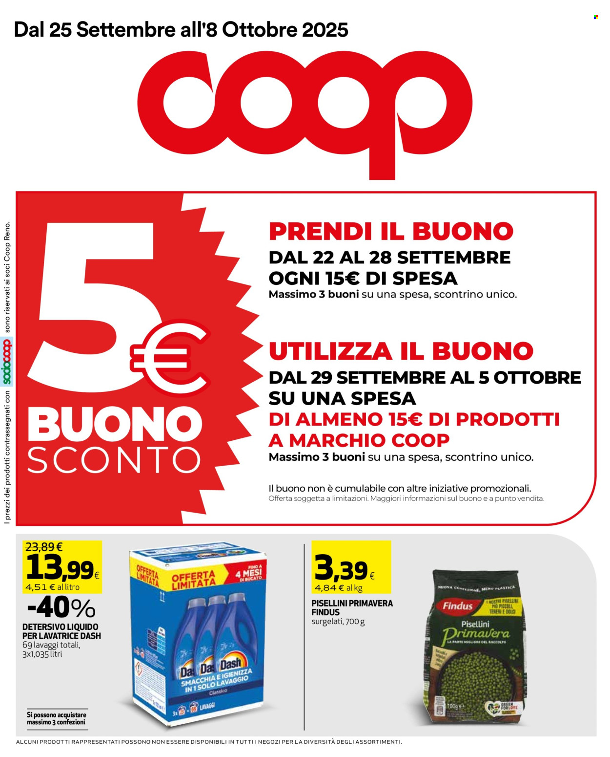 Volantino Coop - 25/9/2025 - 8/10/2025. Pagina 1