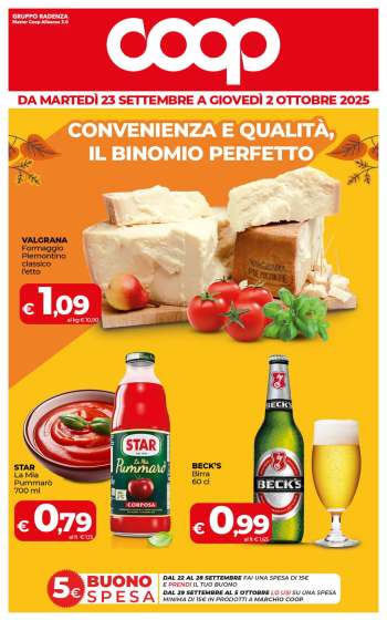Volantino Coop - 23/9/2025 - 2/10/2025.