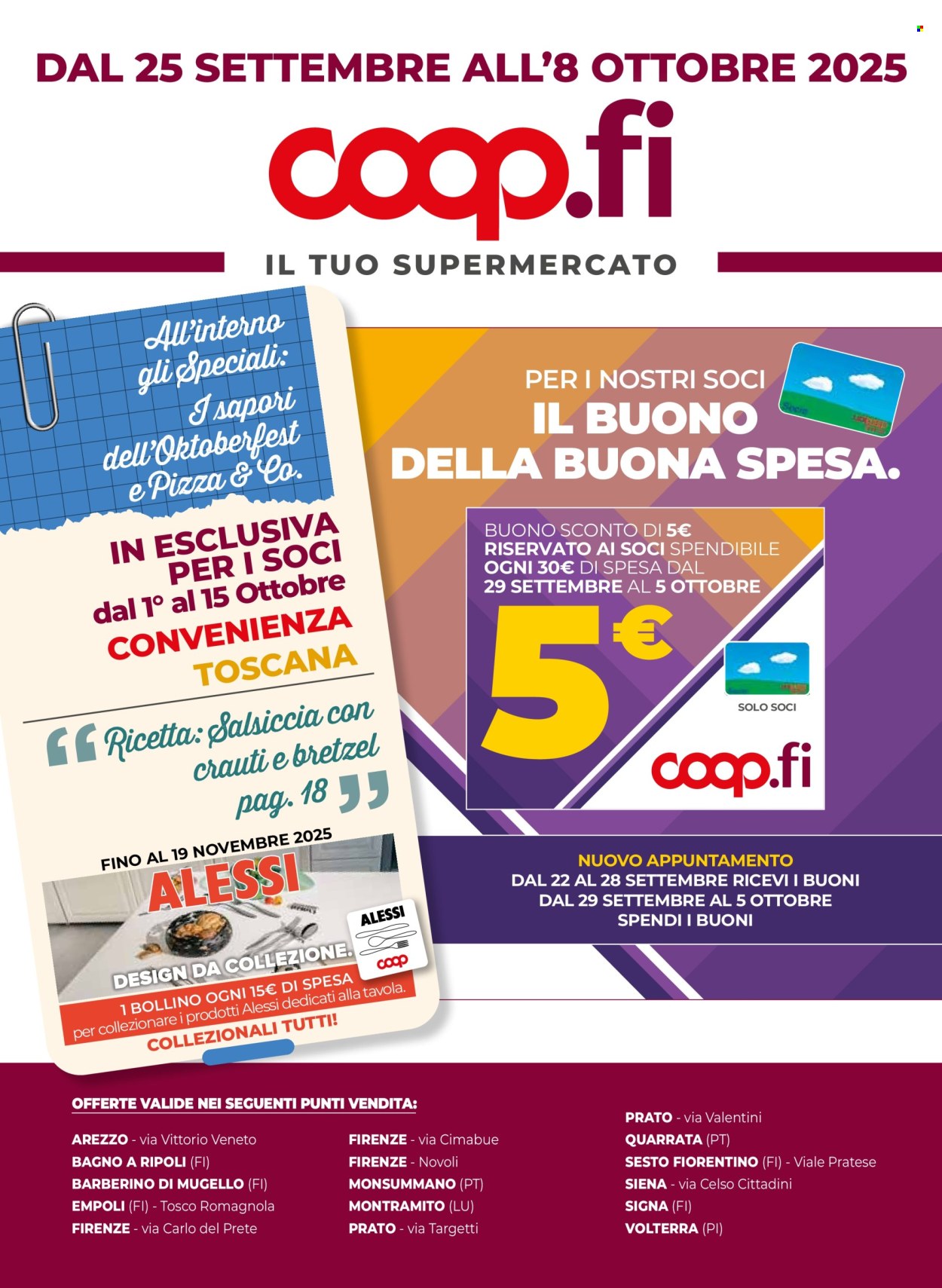 Volantino Coop - 25/9/2025 - 8/10/2025. Pagina 1